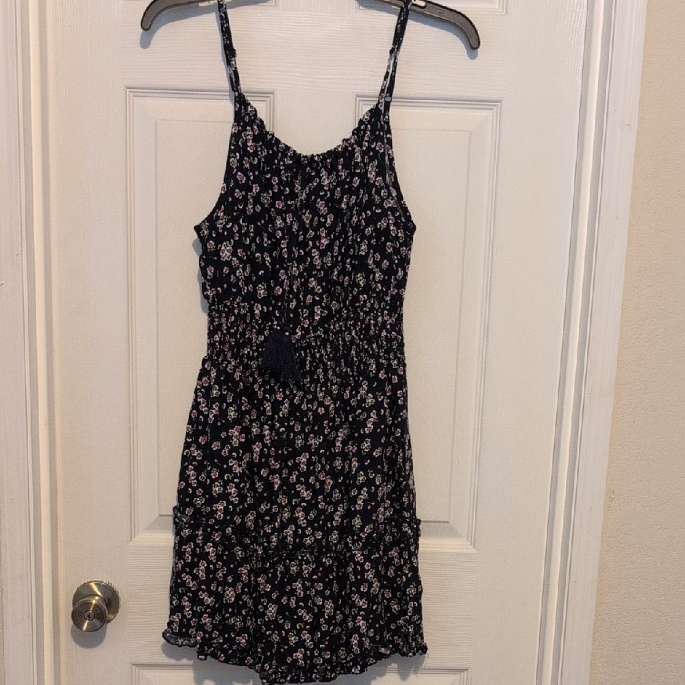 Floral Black Dress